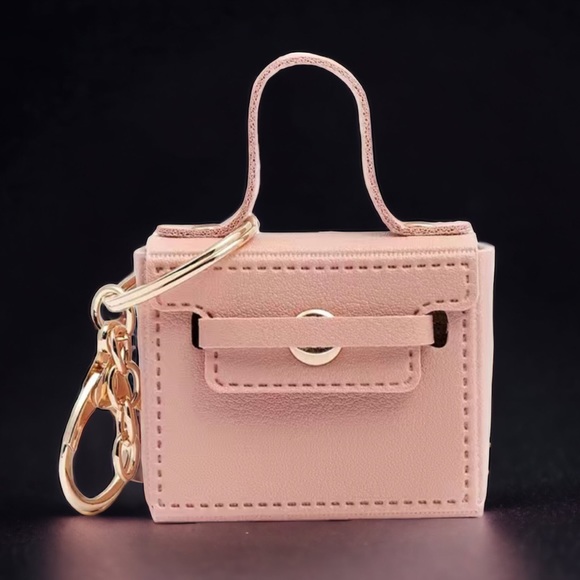 Pink mini Purse Bag Charm - Picture 1 of 4